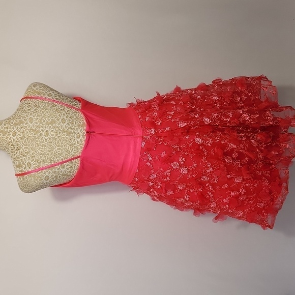 Hebeos Women's Size S Princess Pink Spaghetti Strap Sleeveless Mini Party Dress - Picture 9 of 16